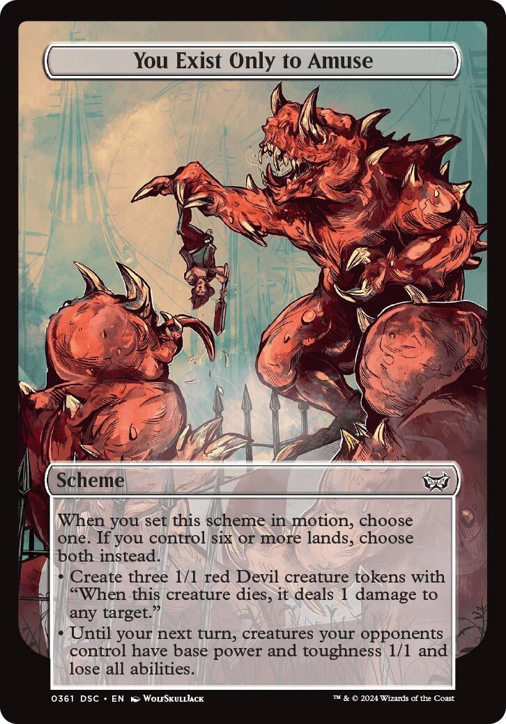 Image for You Exist Only to Amuse (Full Art) (361) (A:DSC) - Magic: The Gathering
