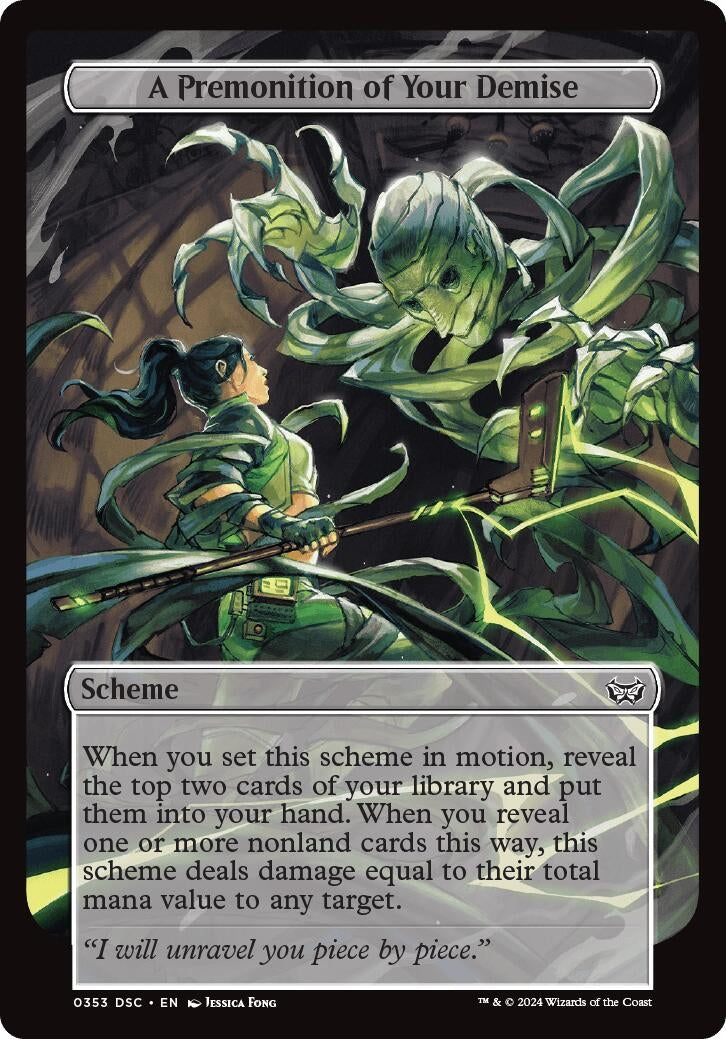 Image for A Premonition of Your Demise (Full Art) (353) (A:DSC) - Magic: The Gathering