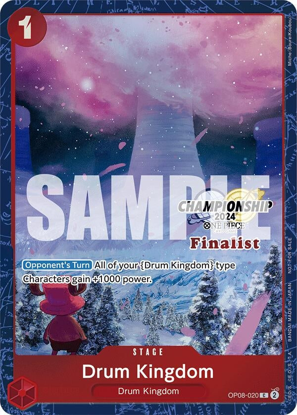 Image for Drum Kingdom (Championship 2024 Finalist Card Set) (OP08-020) (OP-PR) - One Piece Card Game