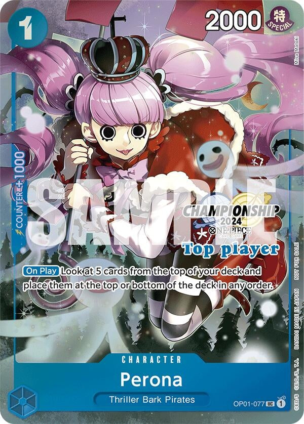 Image for Perona (Championship 2024 Top Player Pack) (OP01-077) (OP-PR) - One Piece Card Game