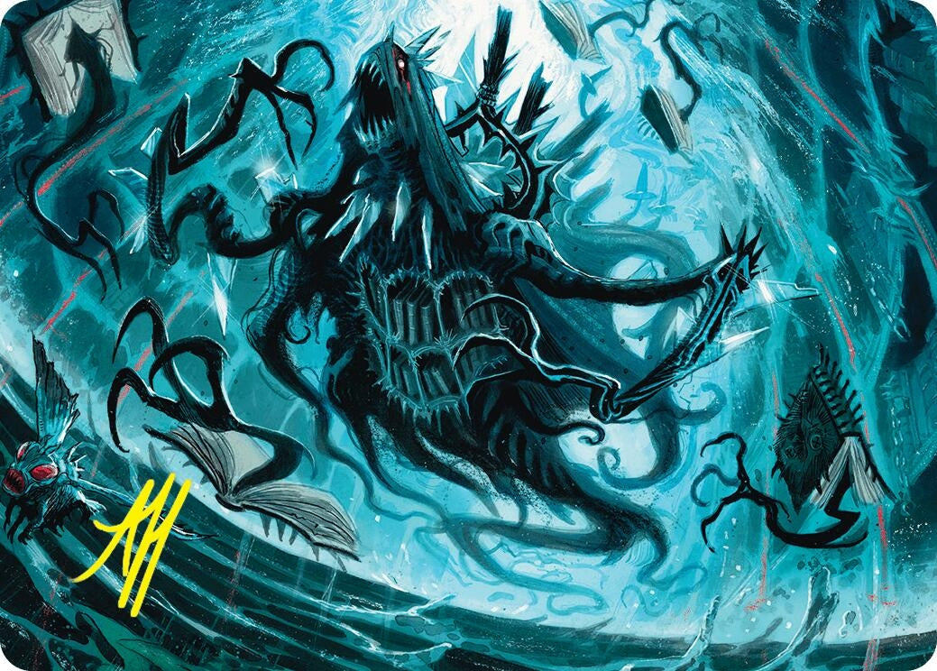 Image for Overlord of the Floodpits Art Card (Gold-Stamped Signature) (4) (ASDSK) - Magic: The Gathering