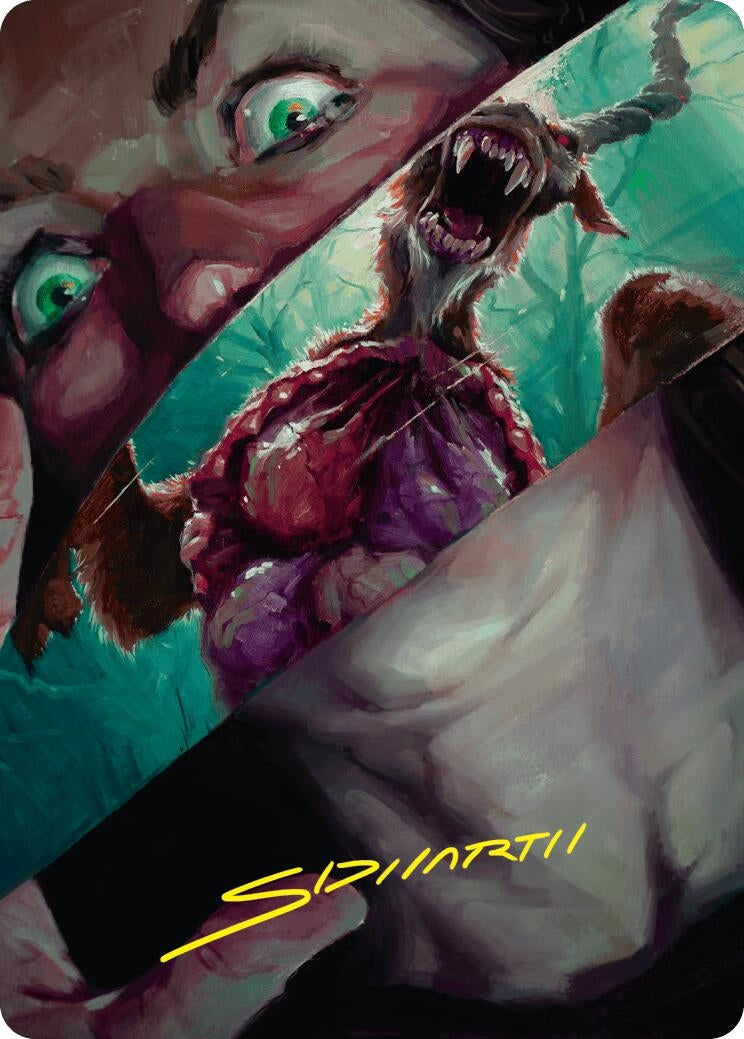 Image for Hauntwoods Shrieker Art Card (Gold-Stamped Signature) (40) (ASDSK) - Magic: The Gathering