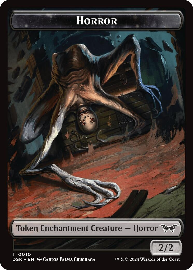 Image for Horror // Manifest Double-Sided Token (10 // 18) (DSK) - Magic: The Gathering