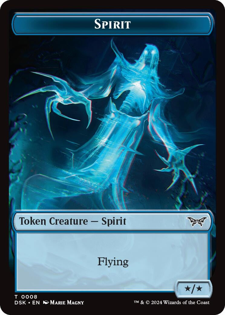 Image for Spirit Token (0008) (8) (DSK) - Magic: The Gathering