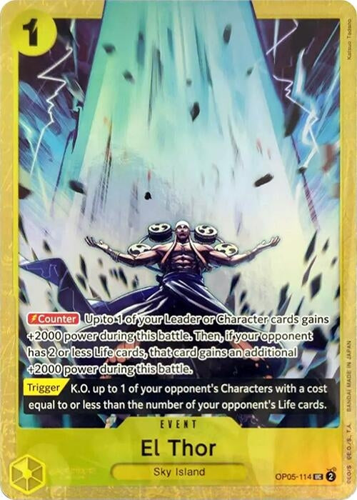 Image for El Thor (Premium Card Collection -Best Selection Vol. 2-) (OP05-114) (OP-PR) - One Piece Card Game