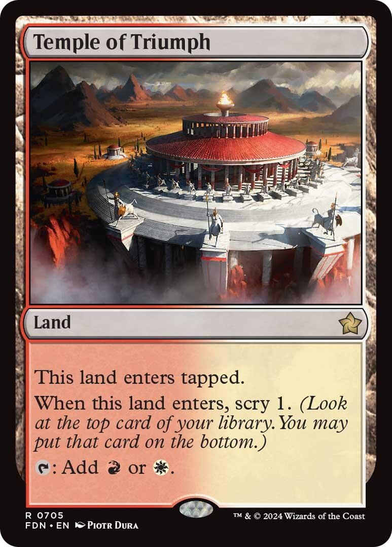 Image for Temple of Triumph (705) (FDN) - Magic: The Gathering