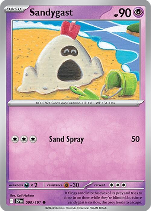 Image for Sandygast (090/191) (SSP) - Pokemon