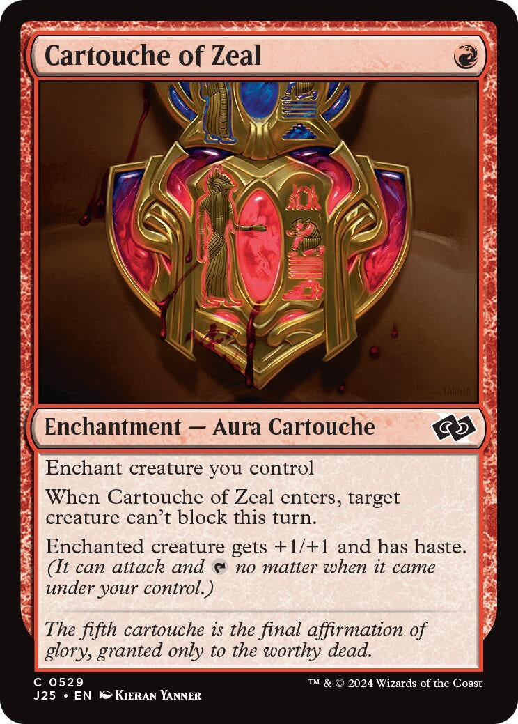 Image for Cartouche of Zeal (529) (J25) - Magic: The Gathering