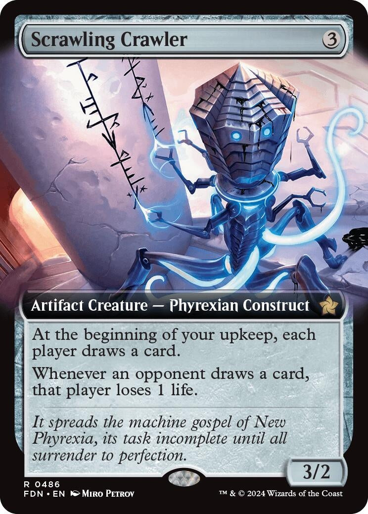 Image for Scrawling Crawler (Extended Art) (486) (FDN) - Magic: The Gathering