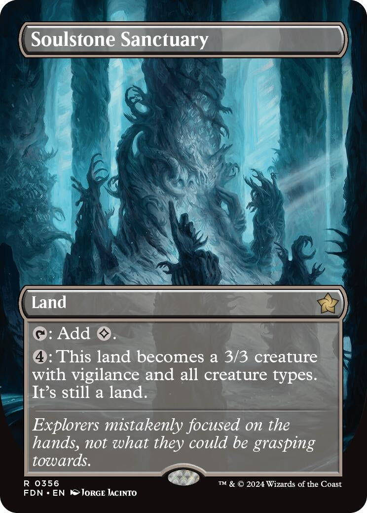 Image for Soulstone Sanctuary (Borderless) (356) (FDN) - Magic: The Gathering