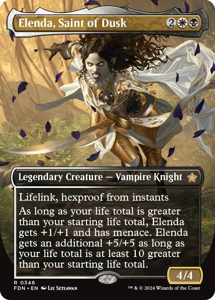 Image for Elenda, Saint of Dusk (Borderless) (346) (FDN) - Magic: The Gathering