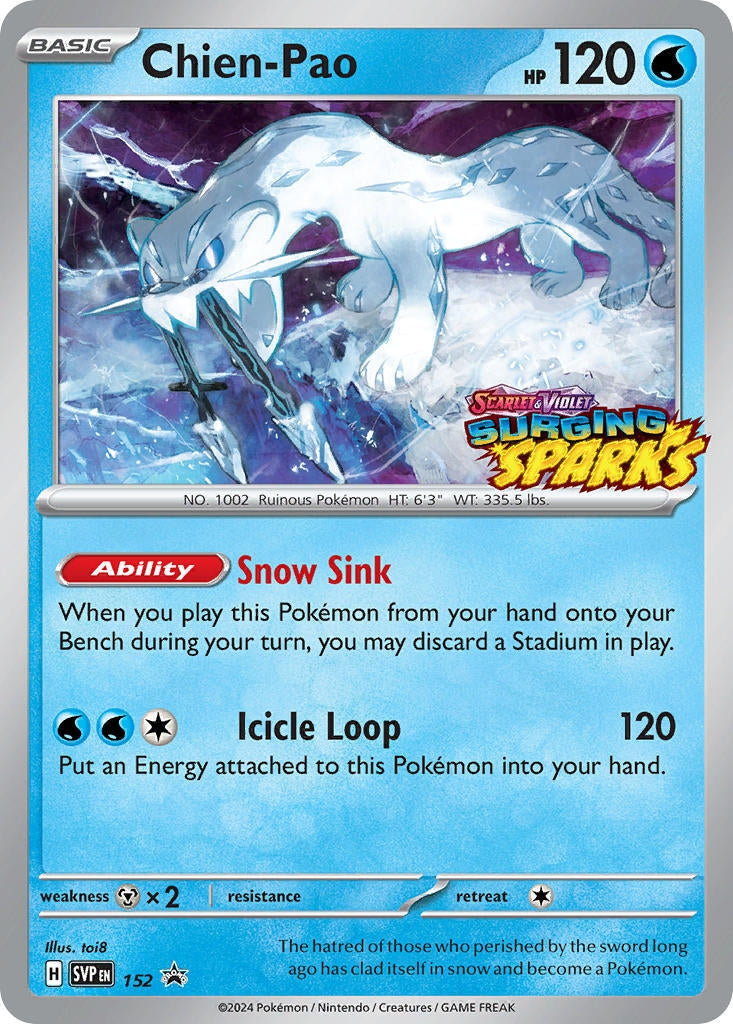 Image for Chien-Pao - 152 (152) (SVP) - Pokemon