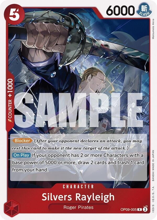 Image for Silvers Rayleigh (OP09-005) (OP09) - One Piece Card Game