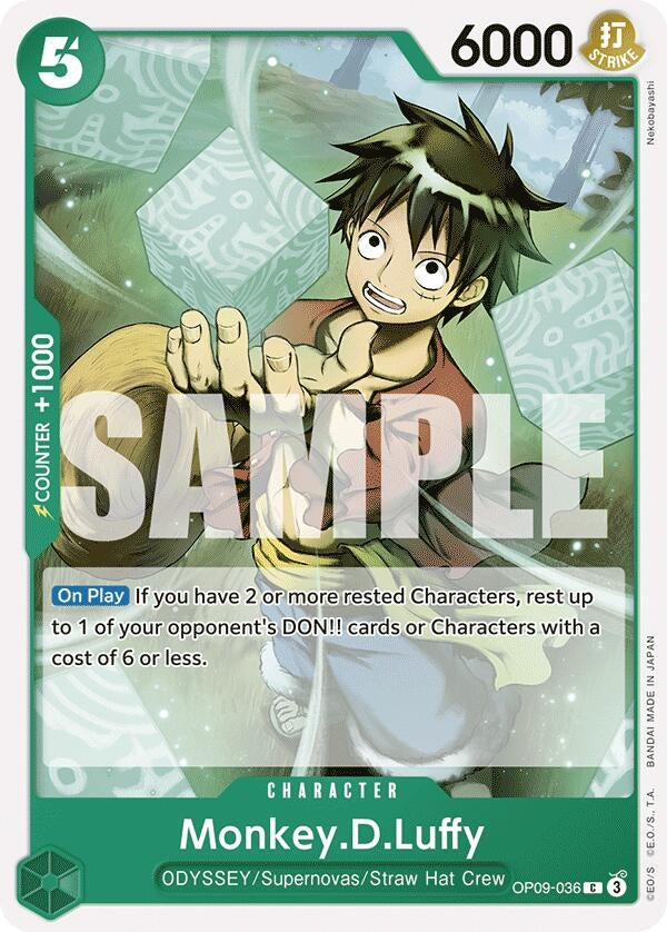 Image for Monkey.D.Luffy (036) (OP09-036) (OP09) - One Piece Card Game