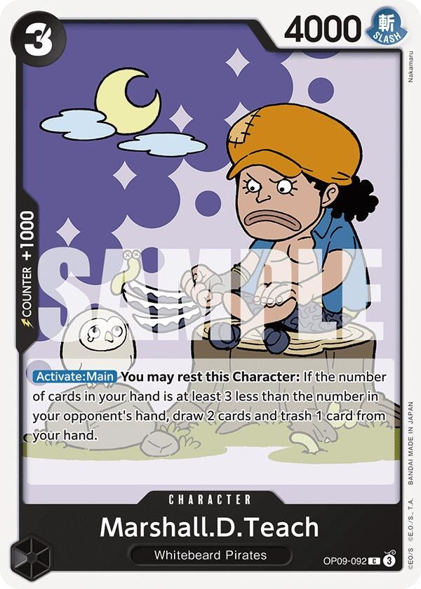 Image for Marshall.D.Teach (092) (OP09-092) (OP09) - One Piece Card Game
