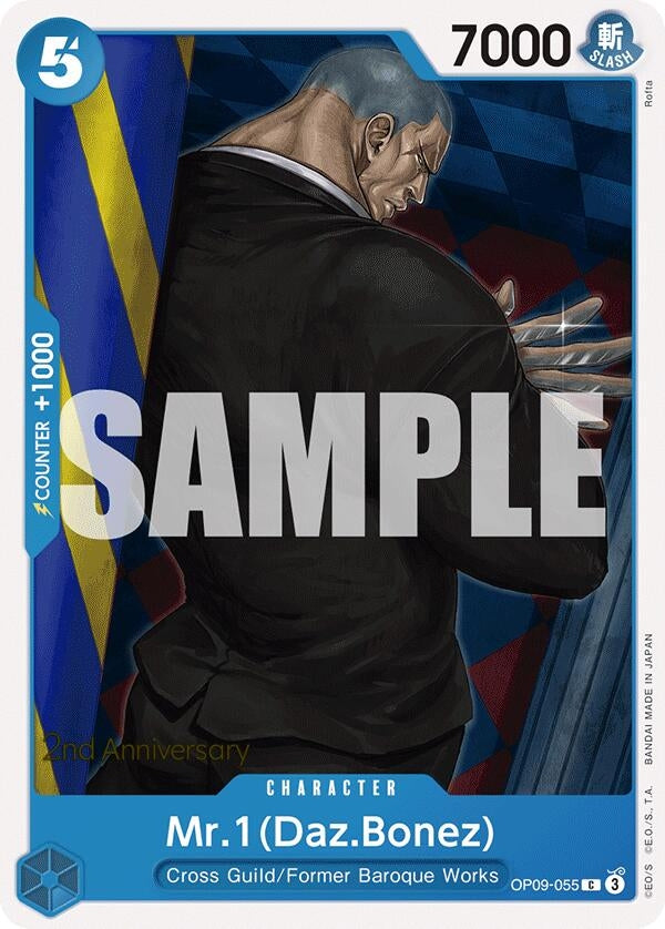 Image for Mr.1(Daz.Bonez) (OP09-055) (OP09 ANN) - One Piece Card Game