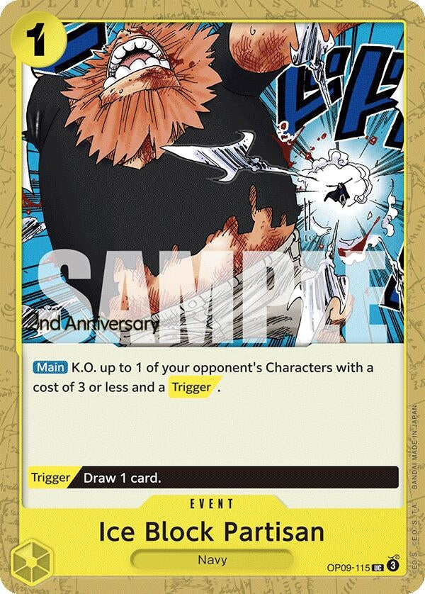 Image for Ice Block Partisan (OP09-115) (OP09 ANN) - One Piece Card Game