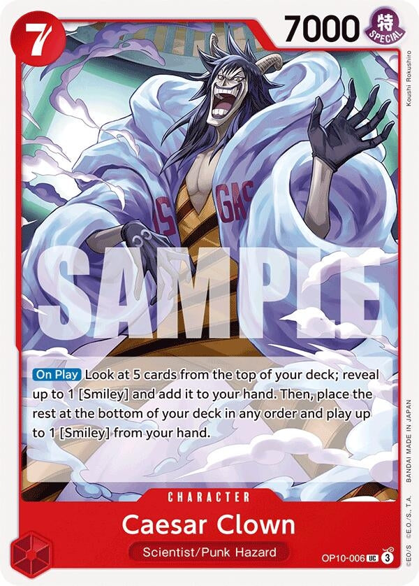 Image for Caesar Clown (006) (OP10-006) (OP10) - One Piece Card Game