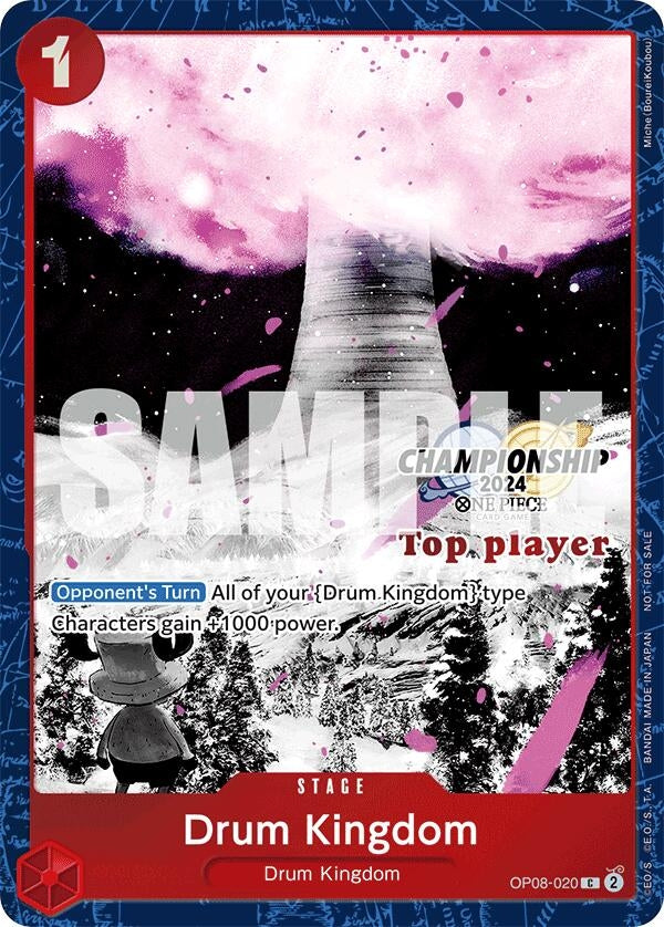 Image for Drum Kingdom (Championship 2024 Top Player Pack Vol. 2) (OP08-020) (OP-PR) - One Piece Card Game