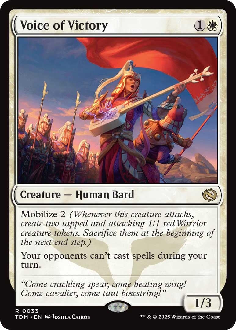 Image for Voice of Victory (33) (TDM) - Magic: The Gathering