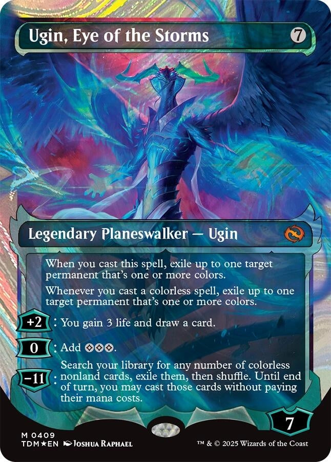 Image for Ugin, Eye of the Storms (Showcase) (Halo Foil) (409) (TDM) - Magic: The Gathering