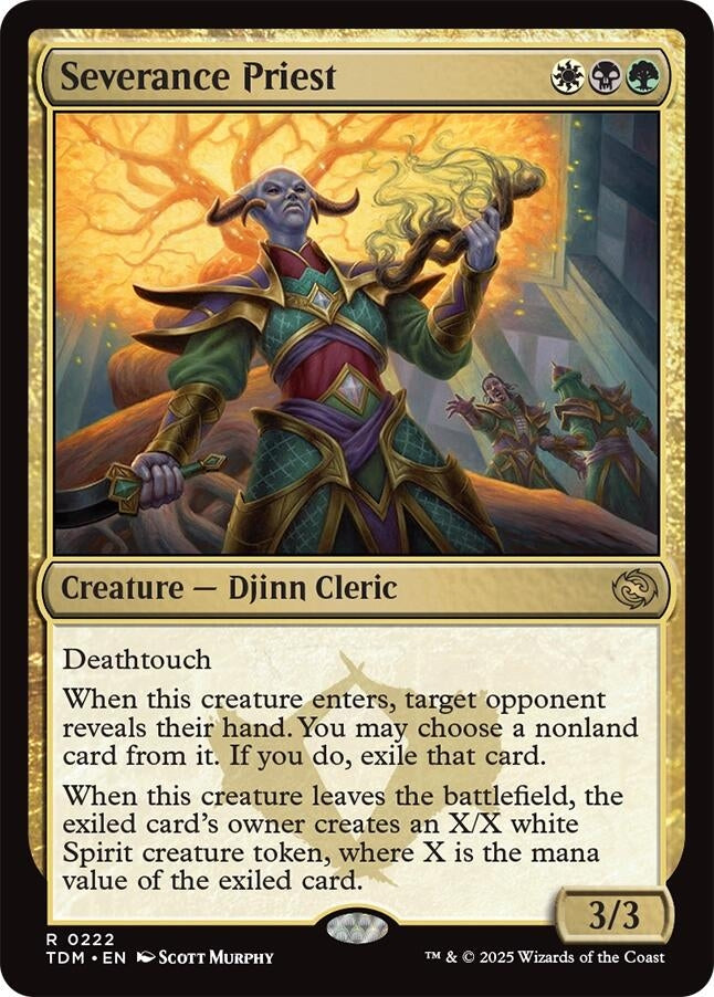 Image for Severance Priest (222) (TDM) - Magic: The Gathering