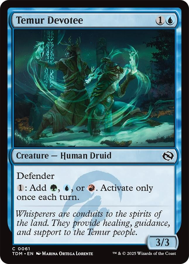 Image for Temur Devotee (61) (TDM) - Magic: The Gathering