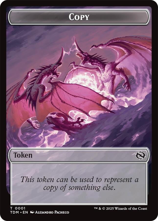 Image for Copy // Monk Double-Sided Token (1 // 3) (TDM) - Magic: The Gathering
