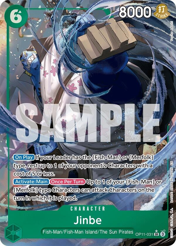 Image for Jinbe (031) (Alternate Art) (OP11-031) (OP11) - One Piece Card Game
