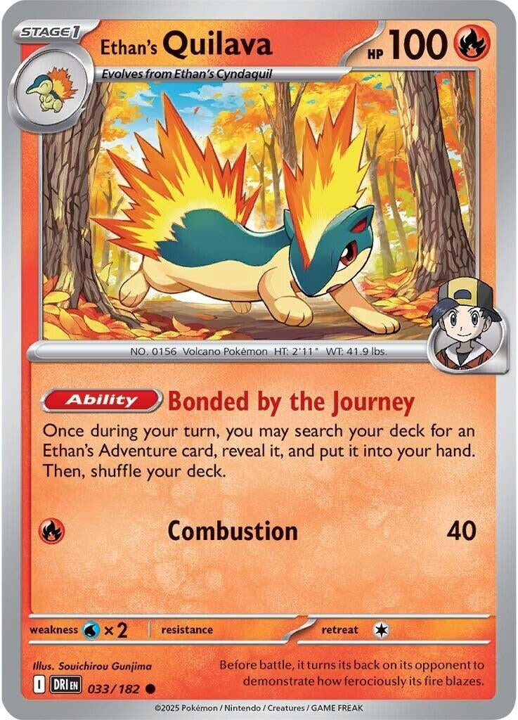 Image for Ethan's Quilava (033/182) (DRI) - Pokemon