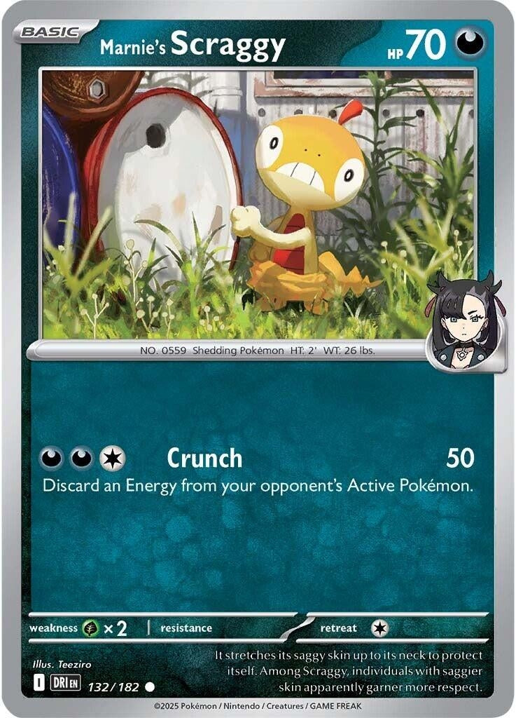 Image for Marnie's Scraggy (132/182) (DRI) - Pokemon