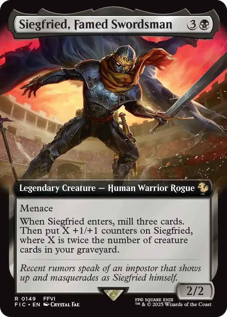 Image for Siegfried, Famed Swordsman (Extended Art) (149) (FIC) - Magic: The Gathering