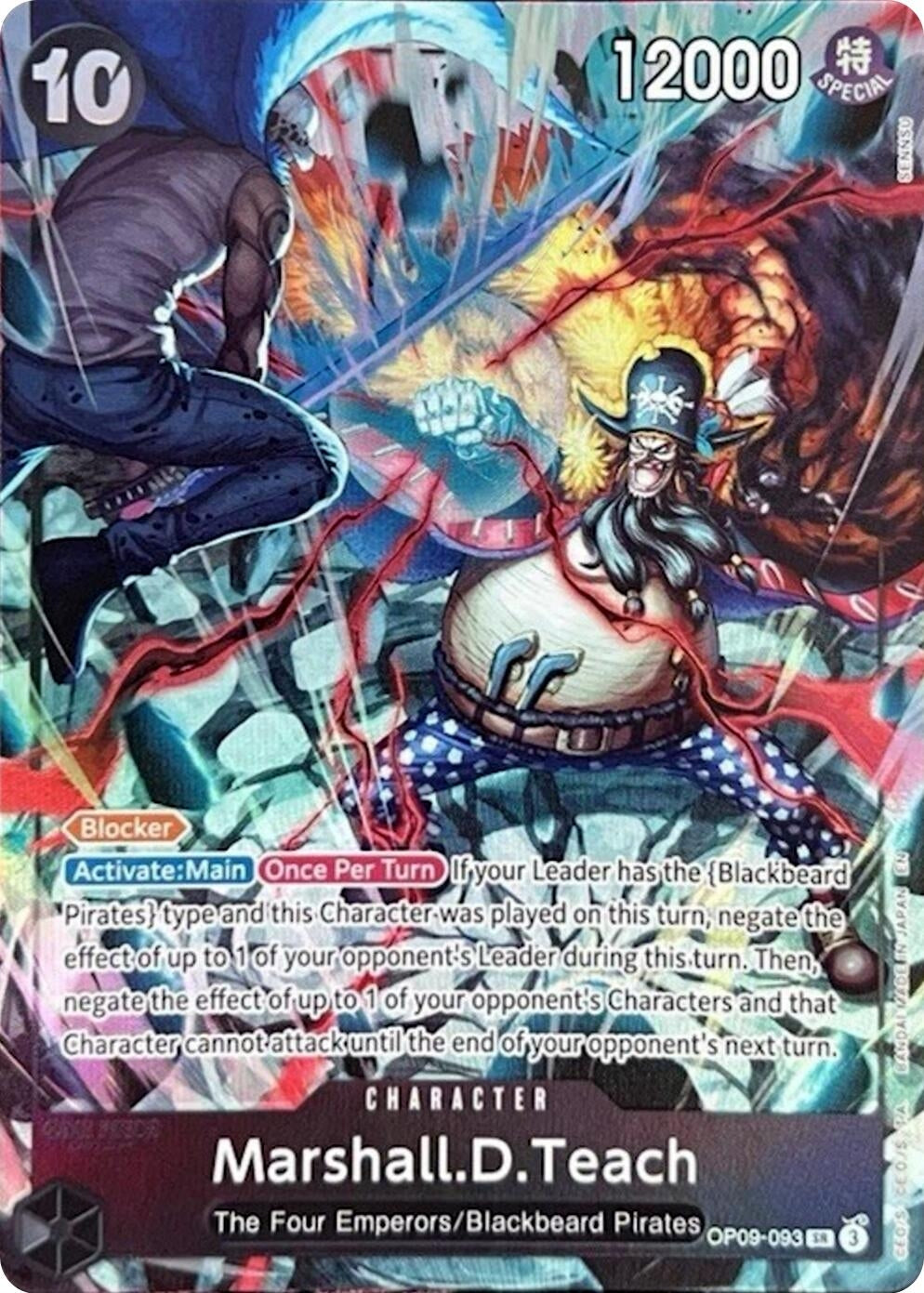 Image for Marshall.D.Teach (093) (English Version 2nd Anniversary Set) (OP09-093) (OP-PR) - One Piece Card Game