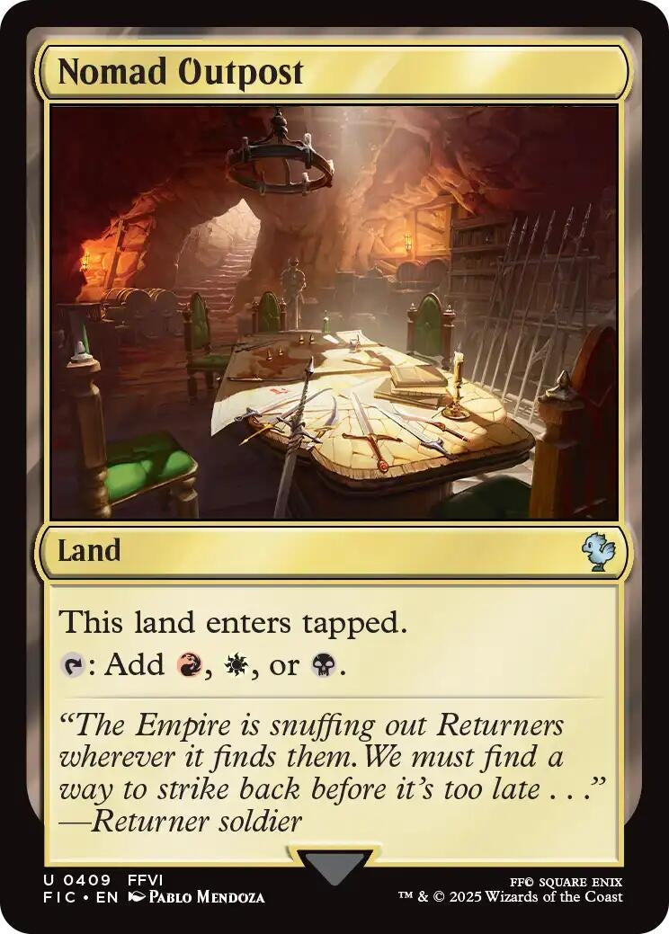 Image for Nomad Outpost (Surge Foil) (409) (FIC) - Magic: The Gathering