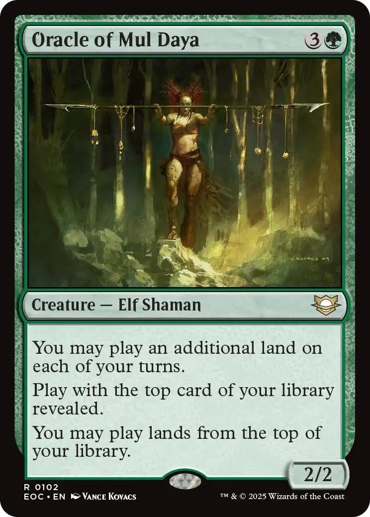 Image for Oracle of Mul Daya (102) (EOC) - Magic: The Gathering