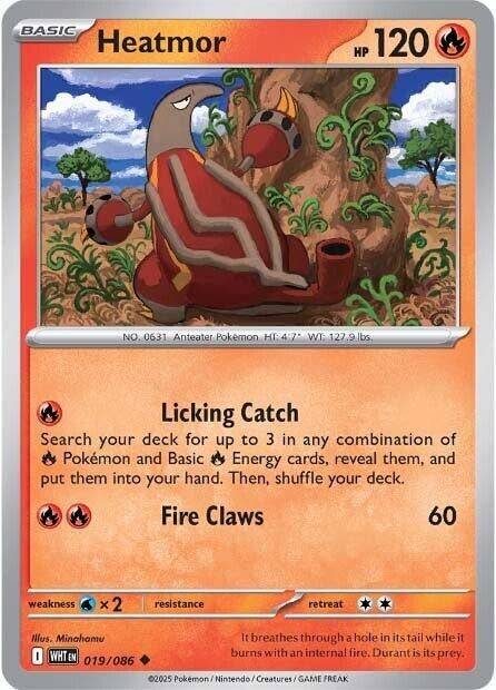 Image for Heatmor (019/086) (WHT) - Pokemon