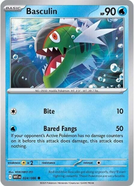Image for Basculin (024/086) (WHT) - Pokemon