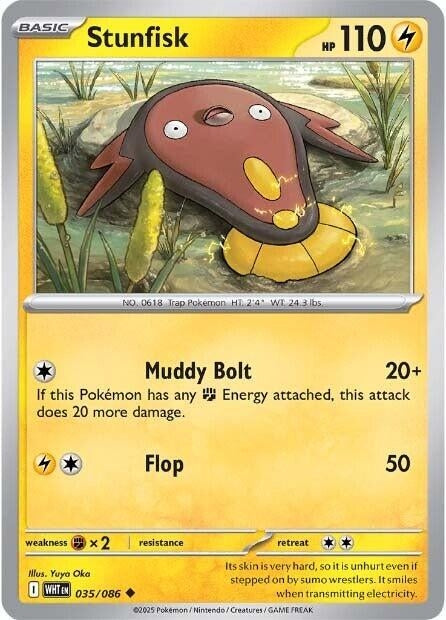 Image for Stunfisk (035/086) (WHT) - Pokemon