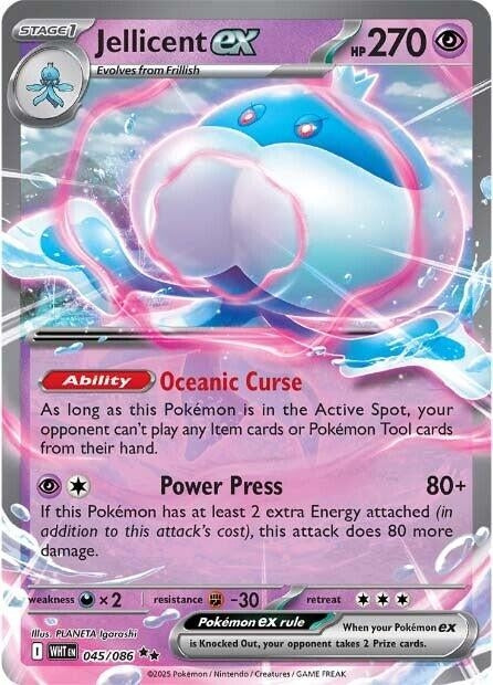 Image for Jellicent ex (045/086) (WHT) - Pokemon