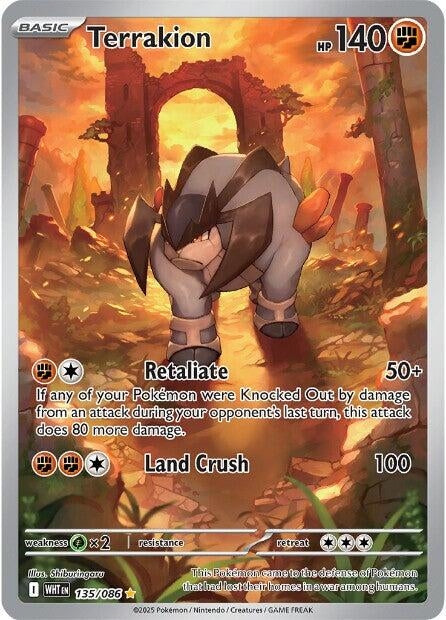 Image for Terrakion (135/086) (WHT) - Pokemon