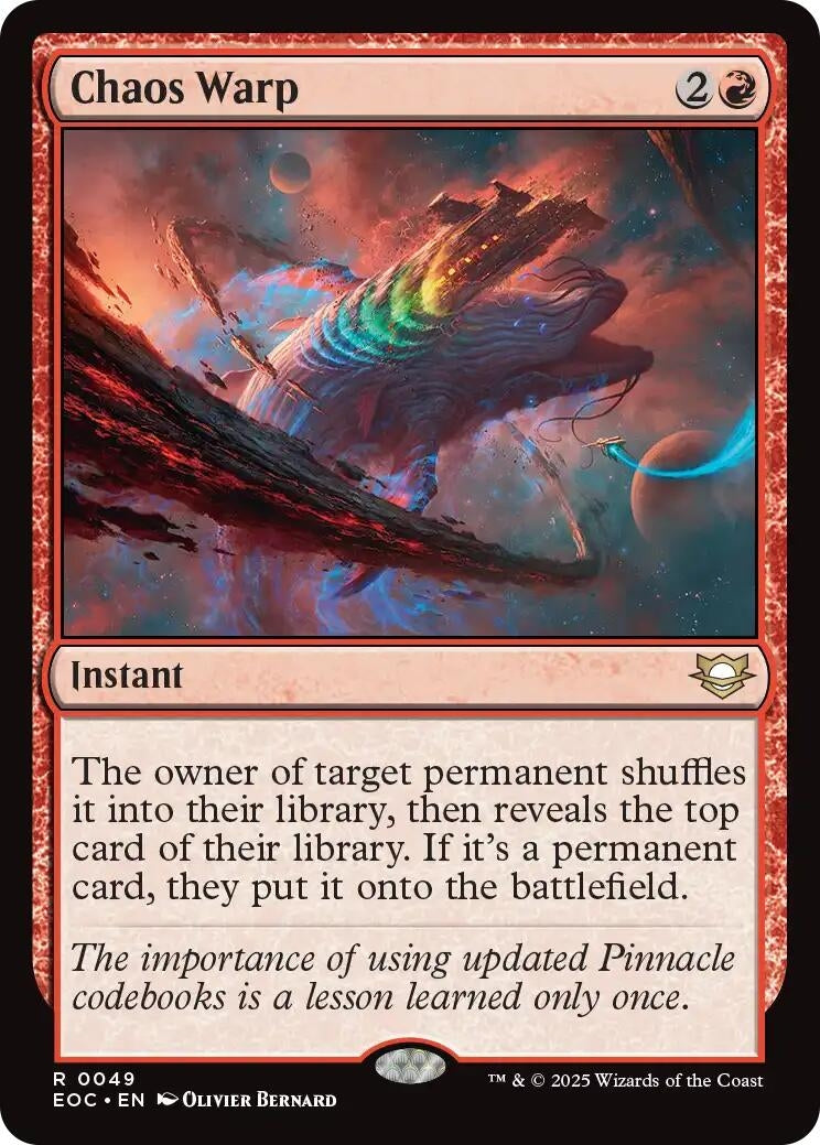 Image for Chaos Warp (49) (EOC) - Magic: The Gathering