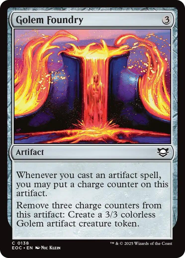 Image for Golem Foundry (138) (EOC) - Magic: The Gathering