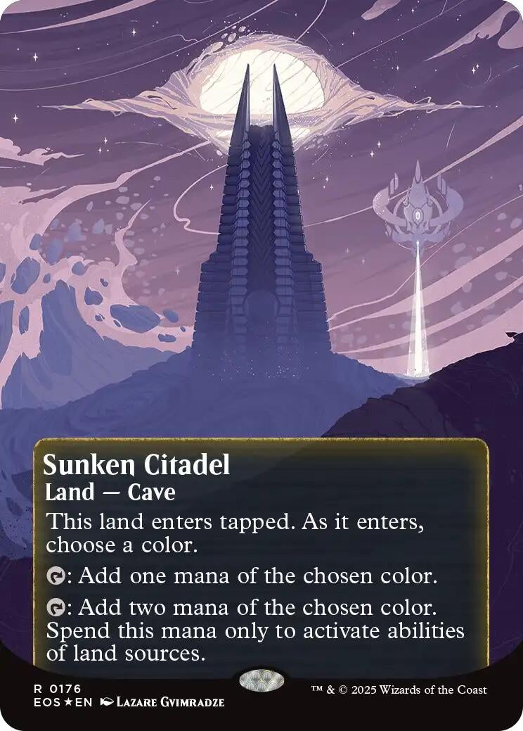 Image for Sunken Citadel (0176) (Borderless) (Galaxy Foil) (176) (EOS) - Magic: The Gathering