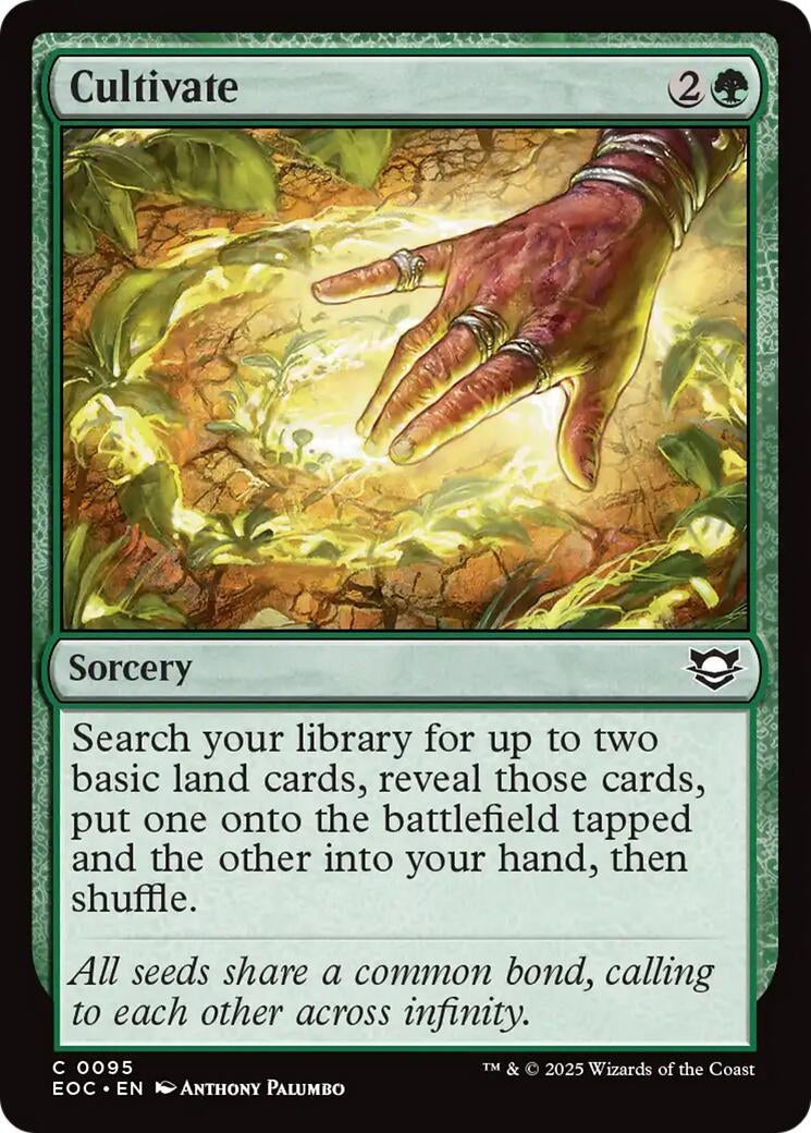 Image for Cultivate (95) (EOC) - Magic: The Gathering