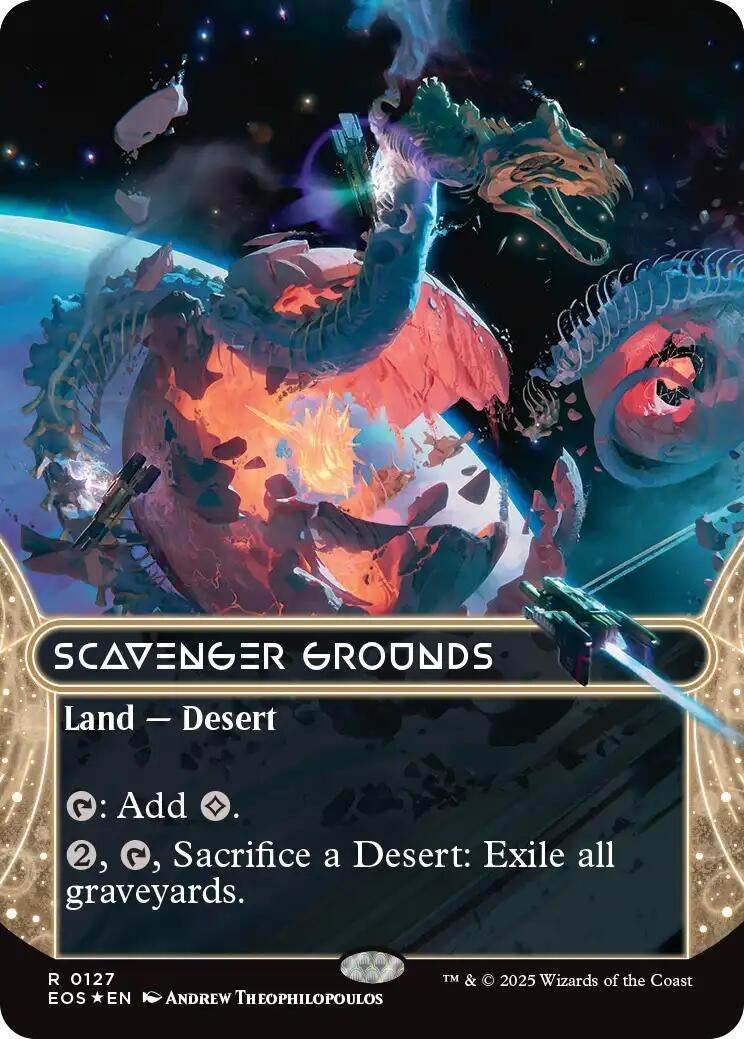 Image for Scavenger Grounds (0127) (Borderless) (Galaxy Foil) (127) (EOS) - Magic: The Gathering