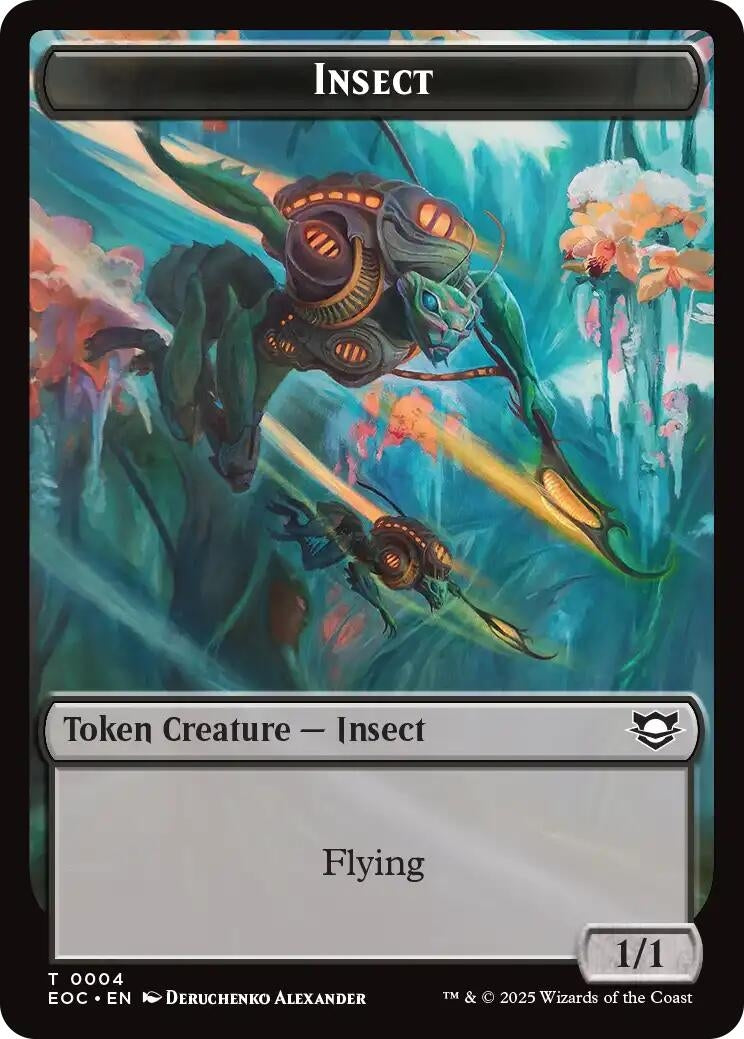 Image for Insect // Elemental (0007) Double-Sided Token (4 // 7) (EOC) - Magic: The Gathering