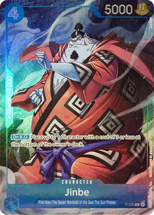 Image for Jinbe (Seven Warlords of the Sea Binder Set) (P-030) (OP-PR) - One Piece Card Game