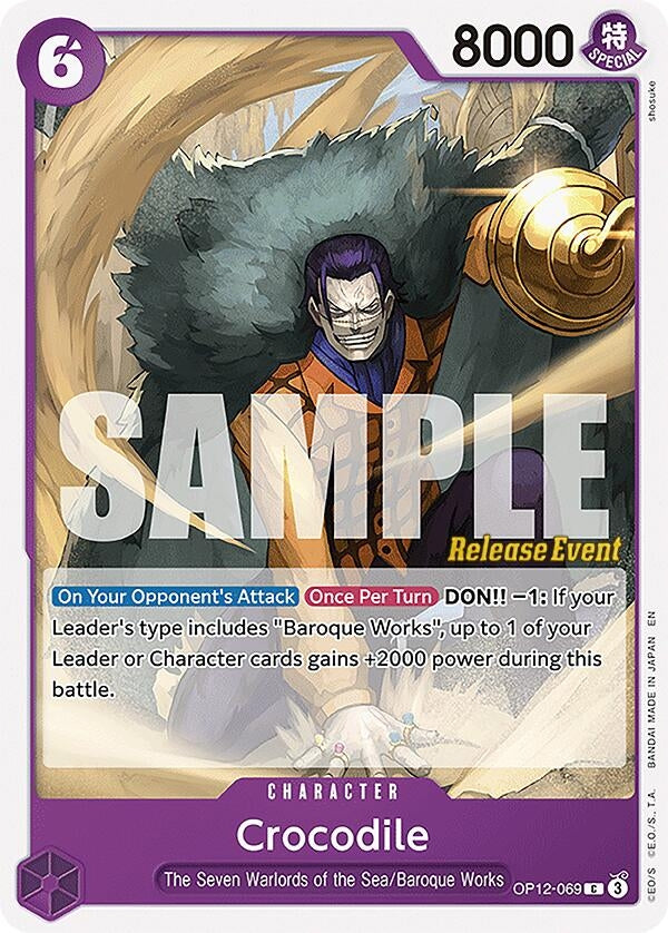 Image for Crocodile (OP12-069) (OP12 RE) - One Piece Card Game