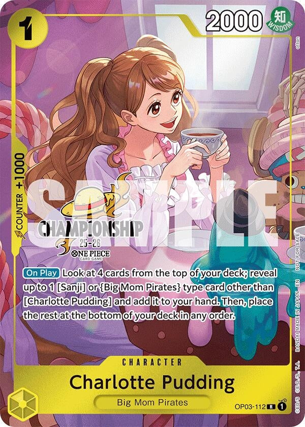 Image for Charlotte Pudding (112) (CS 25-26 Celebration Pack) (OP03-112) (OP-PR) - One Piece Card Game