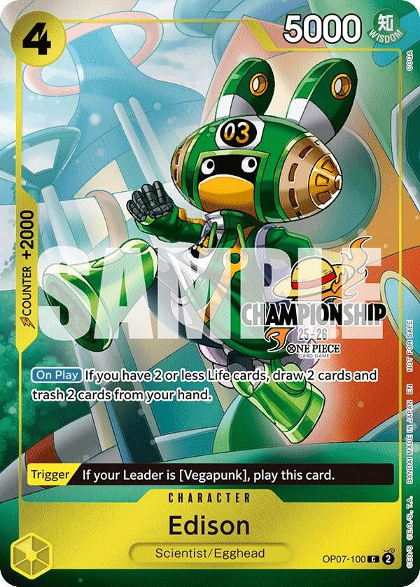 Image for Edison (CS 25-26 Celebration Pack) (OP07-100) (OP-PR) - One Piece Card Game
